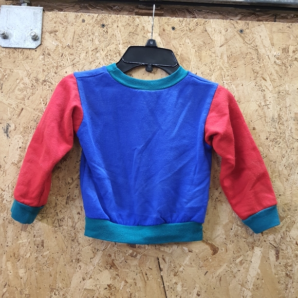 Vintage Kid Connection 90s Kids 2T Pull Over Sweater Airplanes Dogs "Flyin High" - Picture 3 of 3